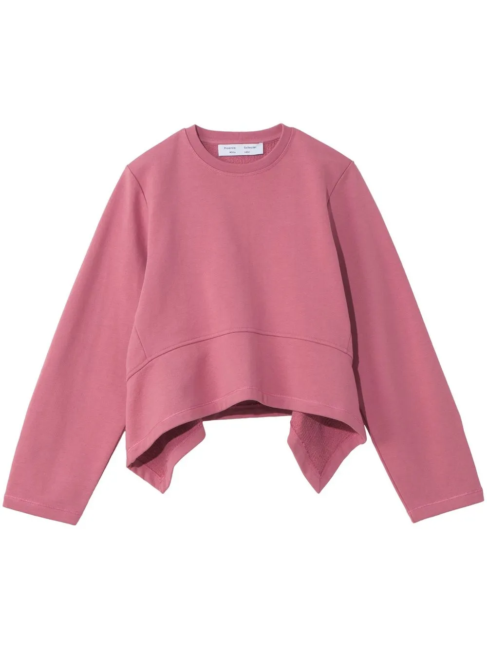 

Proenza Schouler White Label ruffle-hem sweatshirt - Pink