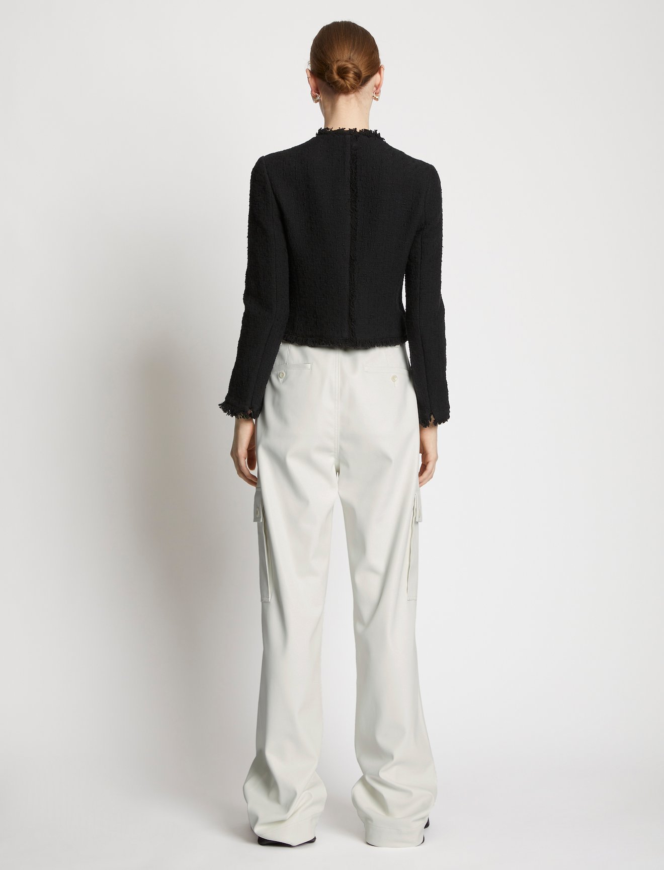 Faux Leather Drawstring Cargo Pants #2