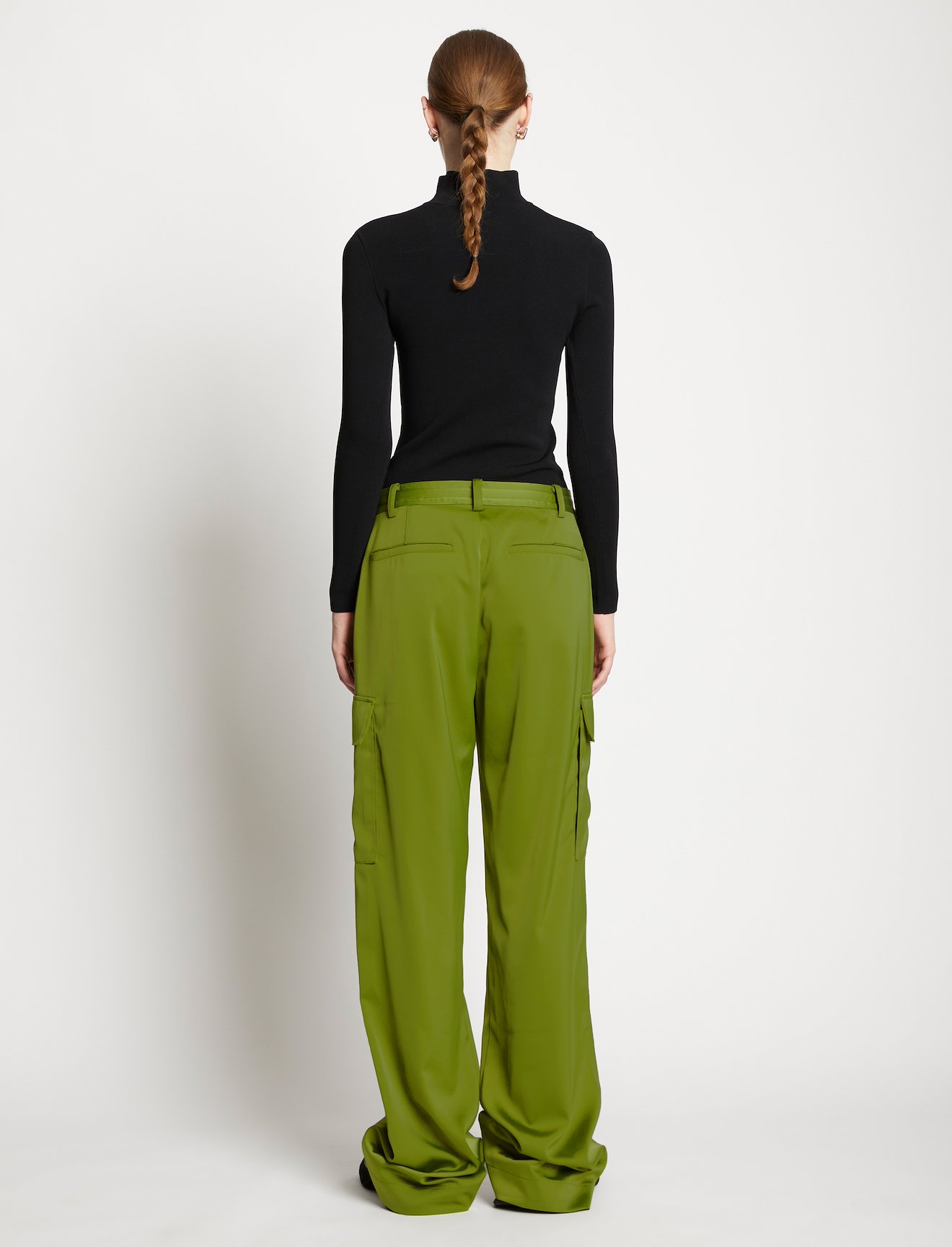 Satin Drawstring Cargo Pants #2