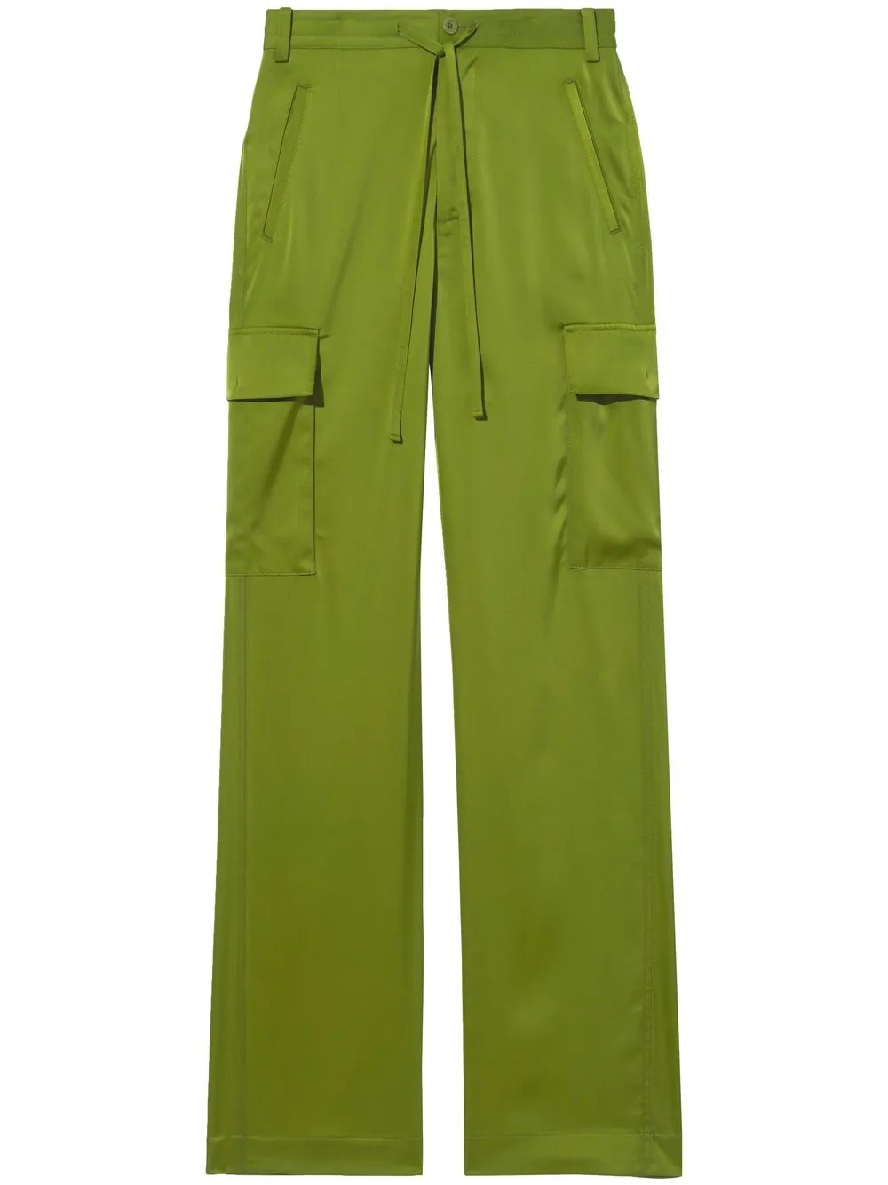 

Proenza Schouler White Label drawstring-fastening cargo trousers - Green