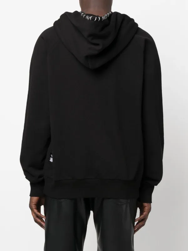 MJB Marc Jacques Burton logo-print long-sleeve Hoodie | Black
