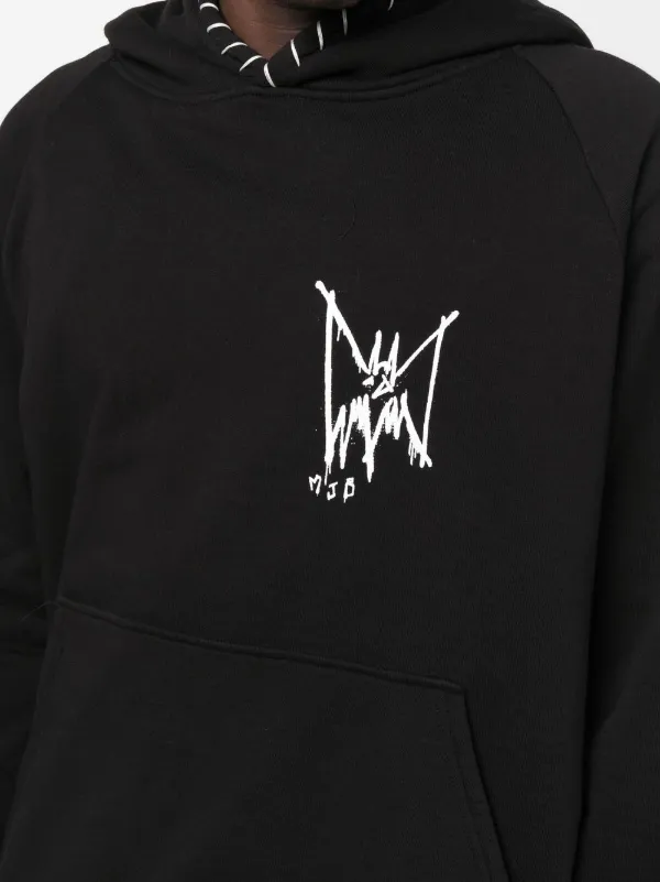 MJB Marc Jacques Burton logo-print long-sleeve Hoodie | Black