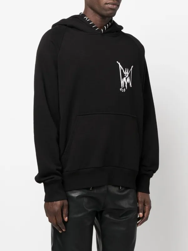 MJB Marc Jacques Burton logo-print long-sleeve Hoodie | Black