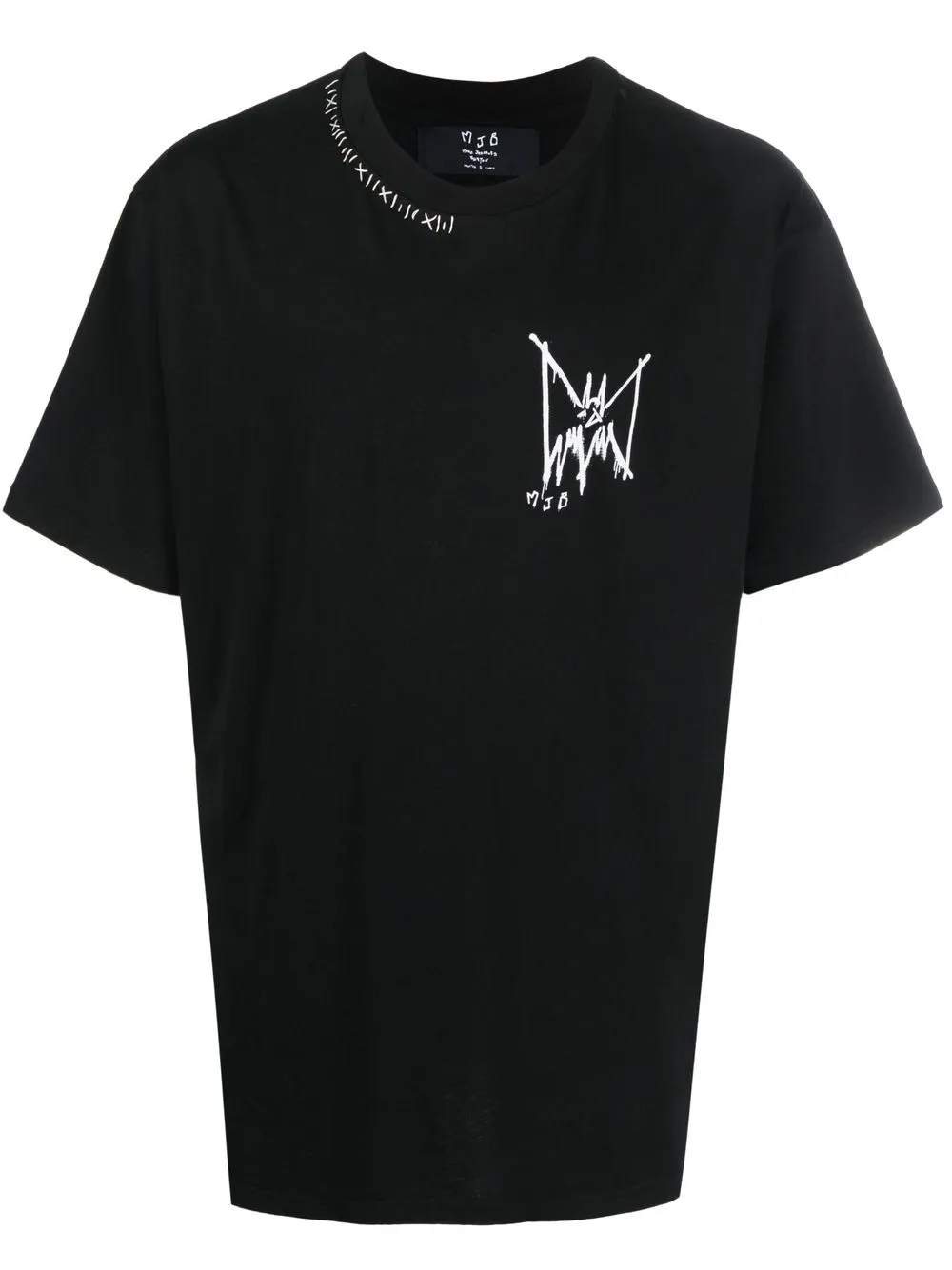 

MJB Marc Jacques Burton playera manga corta con logo estampado - Negro
