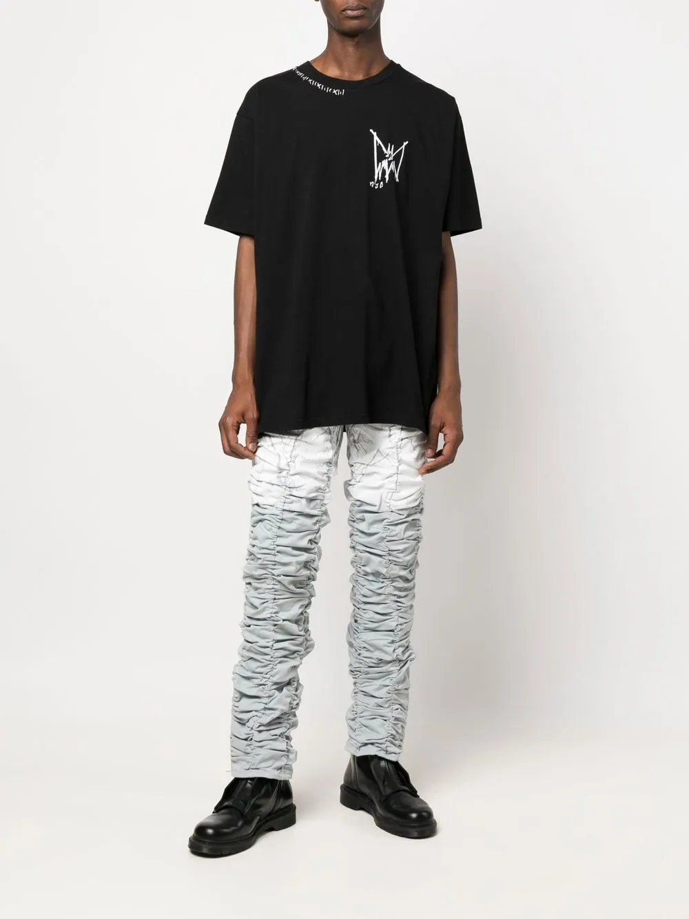 MJB Marc Jacques Burton T-shirt met logoprint - Zwart