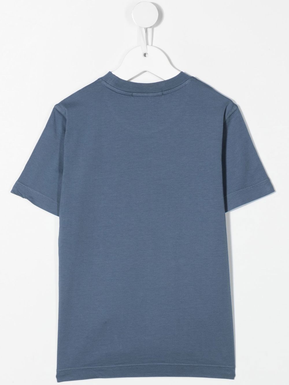 Shop Stone Island Junior Logo-print T-shirt In Blue