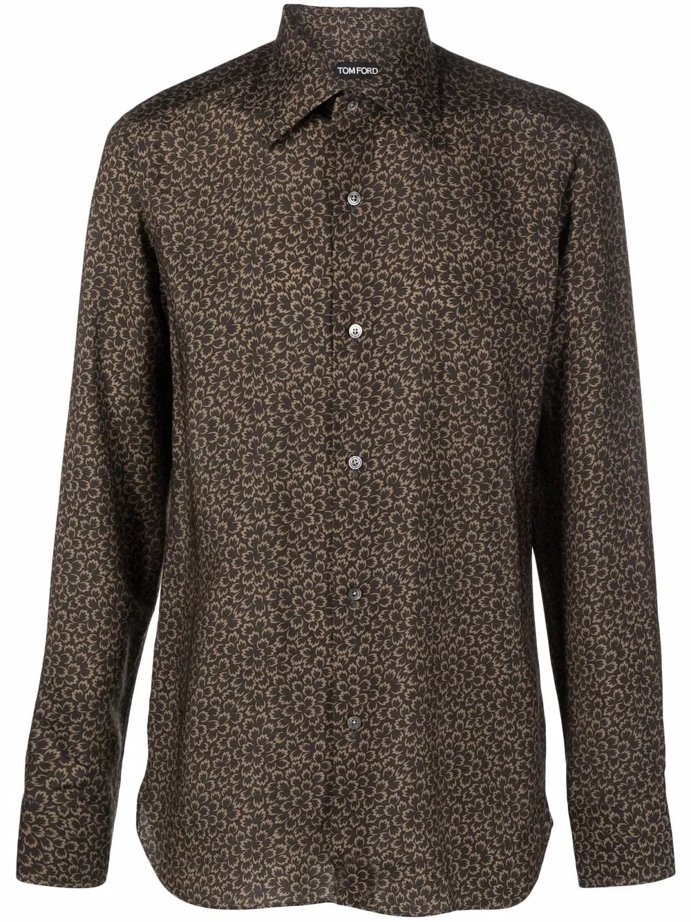 

TOM FORD camisa con estampado floral - Negro