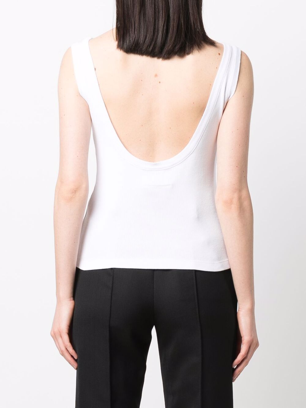 фото Mm6 maison margiela halterneck scoop-back vest top