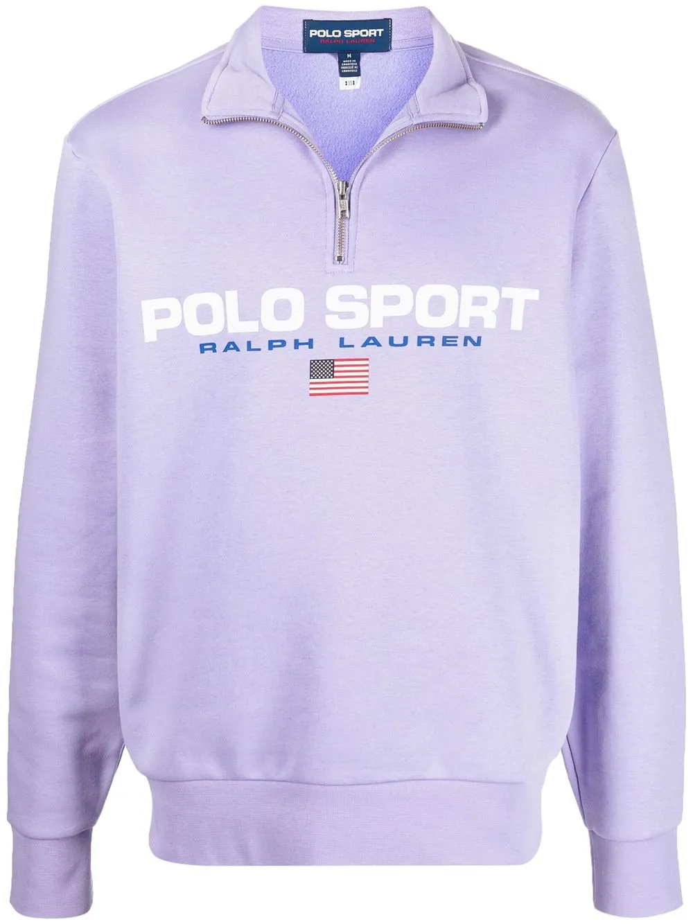 

Polo Ralph Lauren logo-print zip-up sweatshirt - Purple