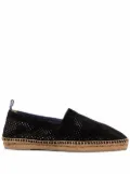 Castañer perforated leather espadrilles - Black