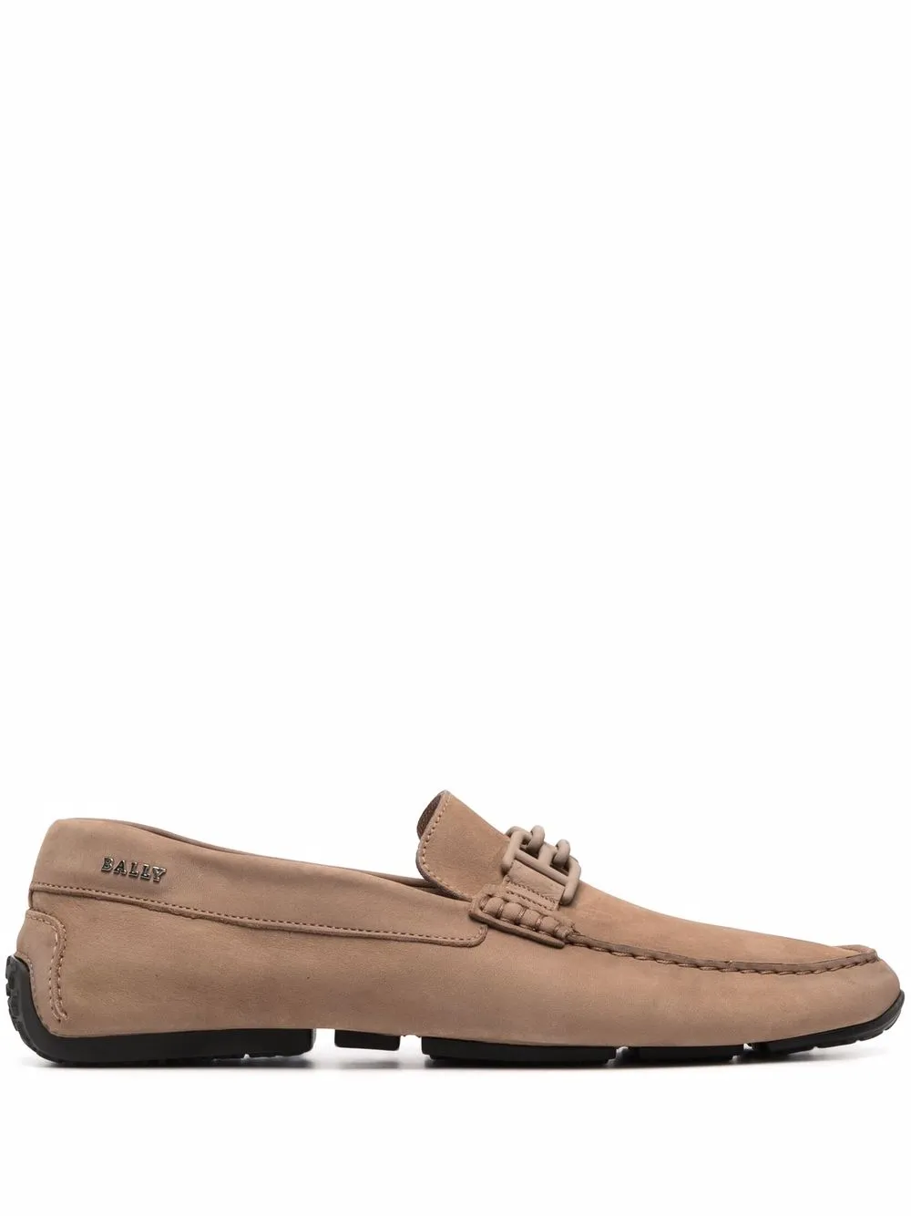 

Bally logo-plaque leather loafers - Brown