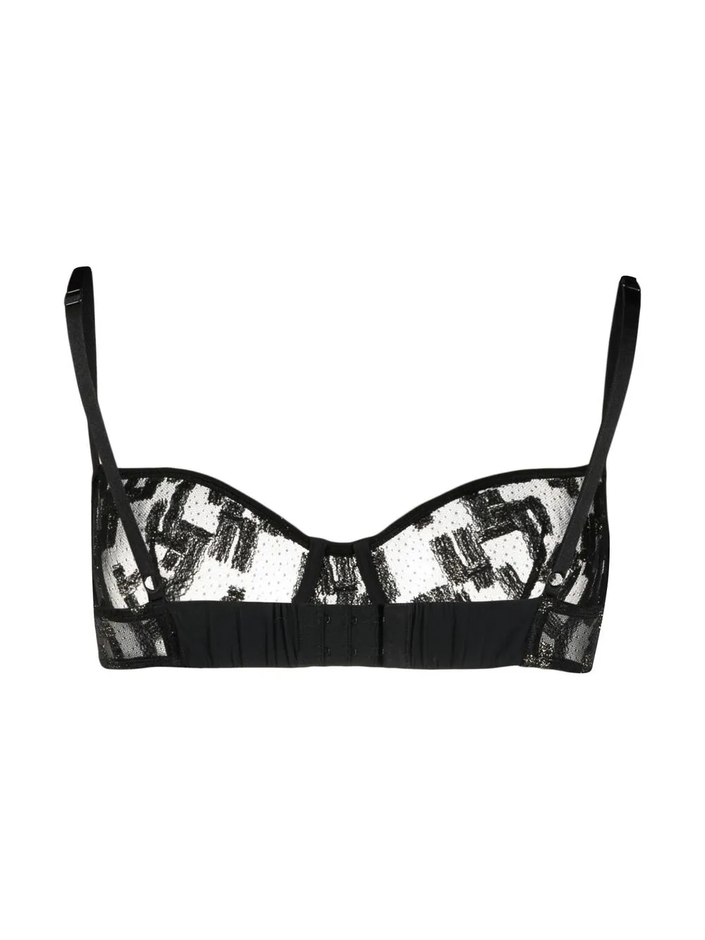 ERES metallic-threading semi-sheer bra | Image 2