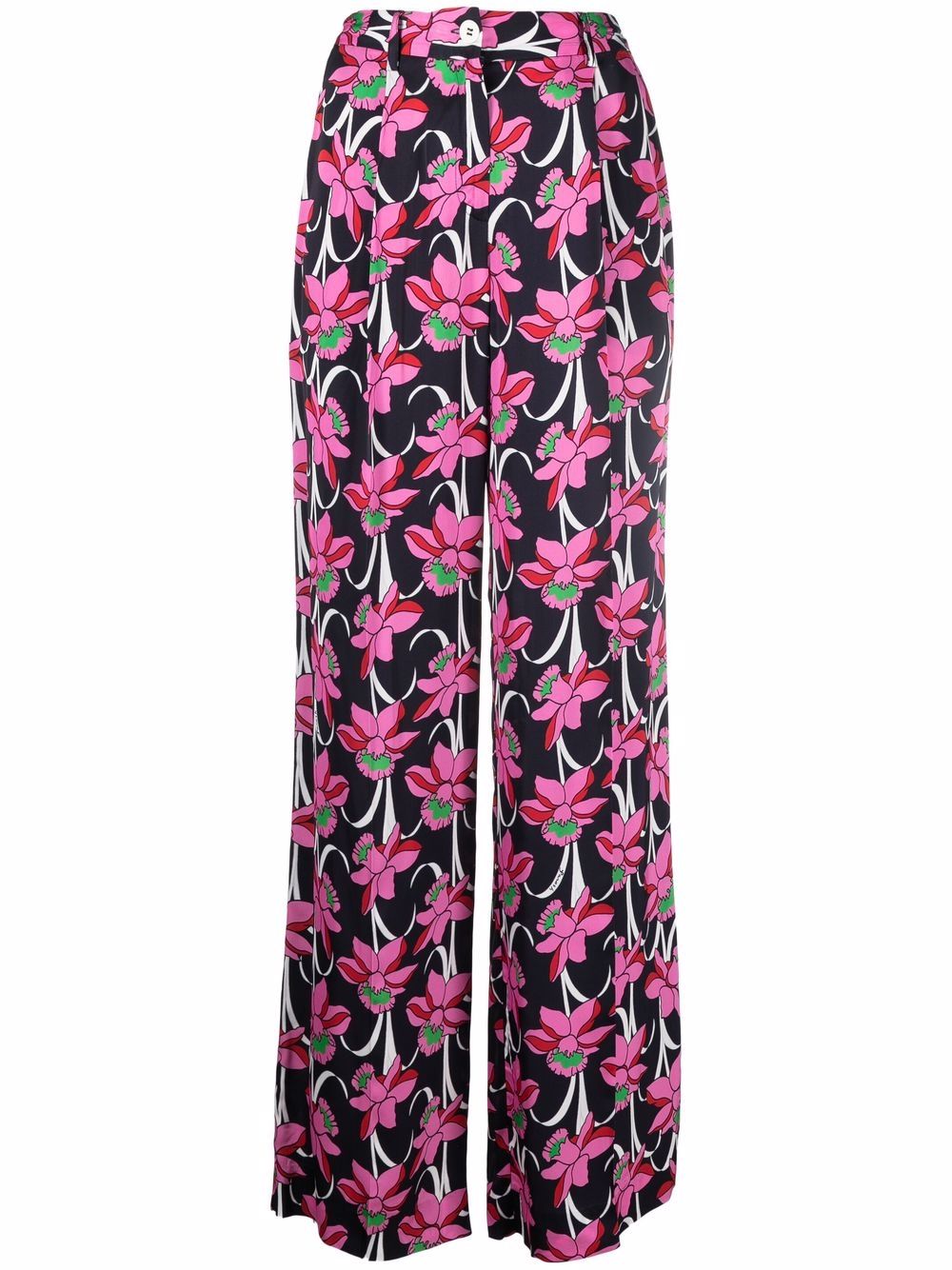 P.A.R.O.S.H. wide-leg floral-print Trousers - Farfetch