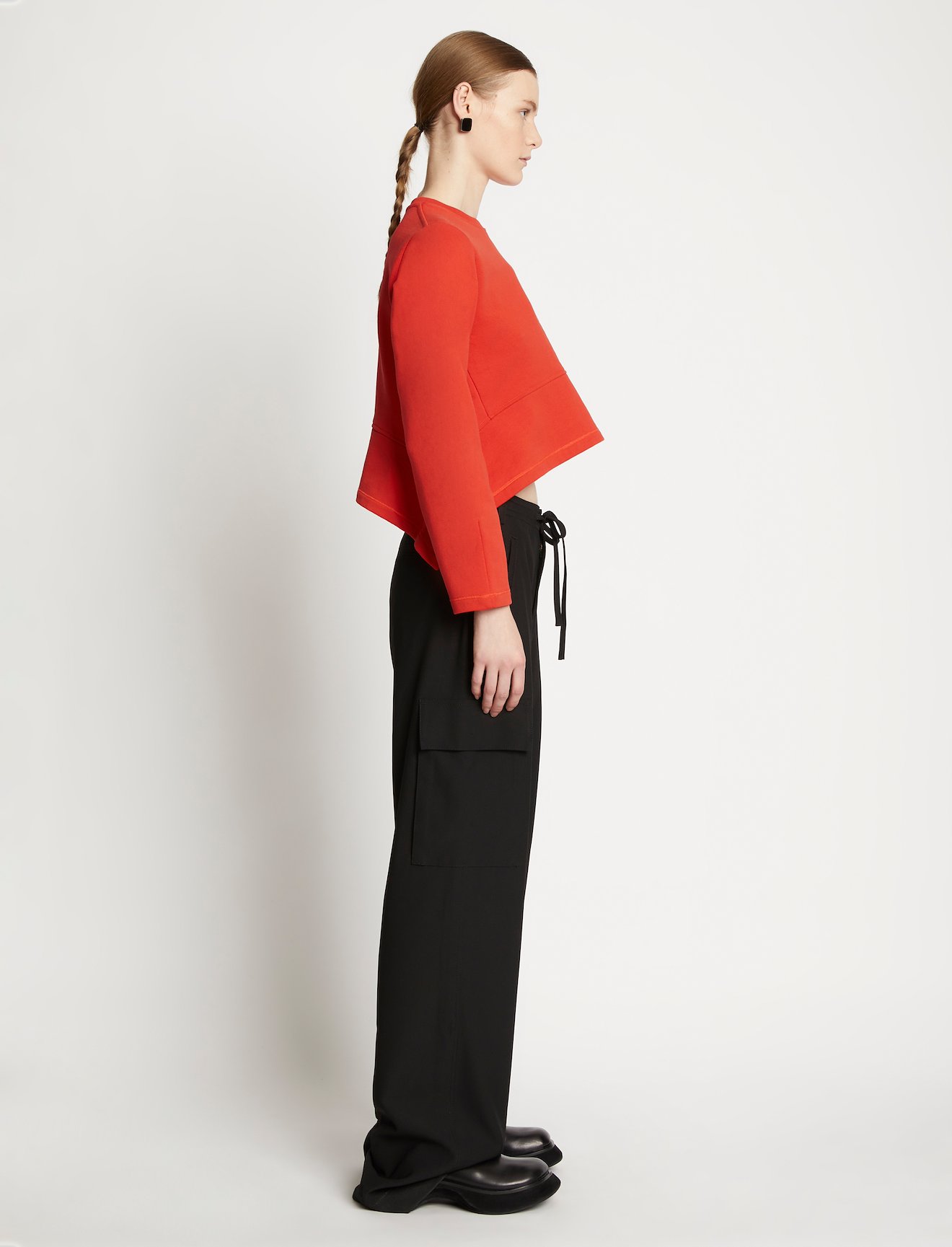 Ruffled Hem Sweatshirt #2