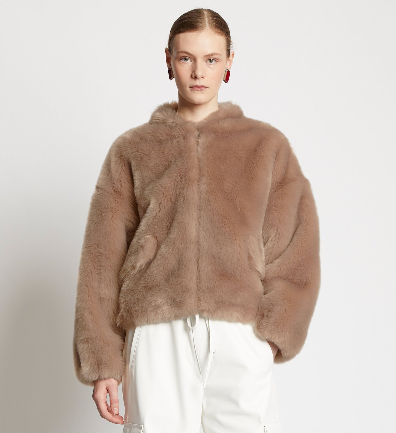 Faux Fur Cropped Jacket