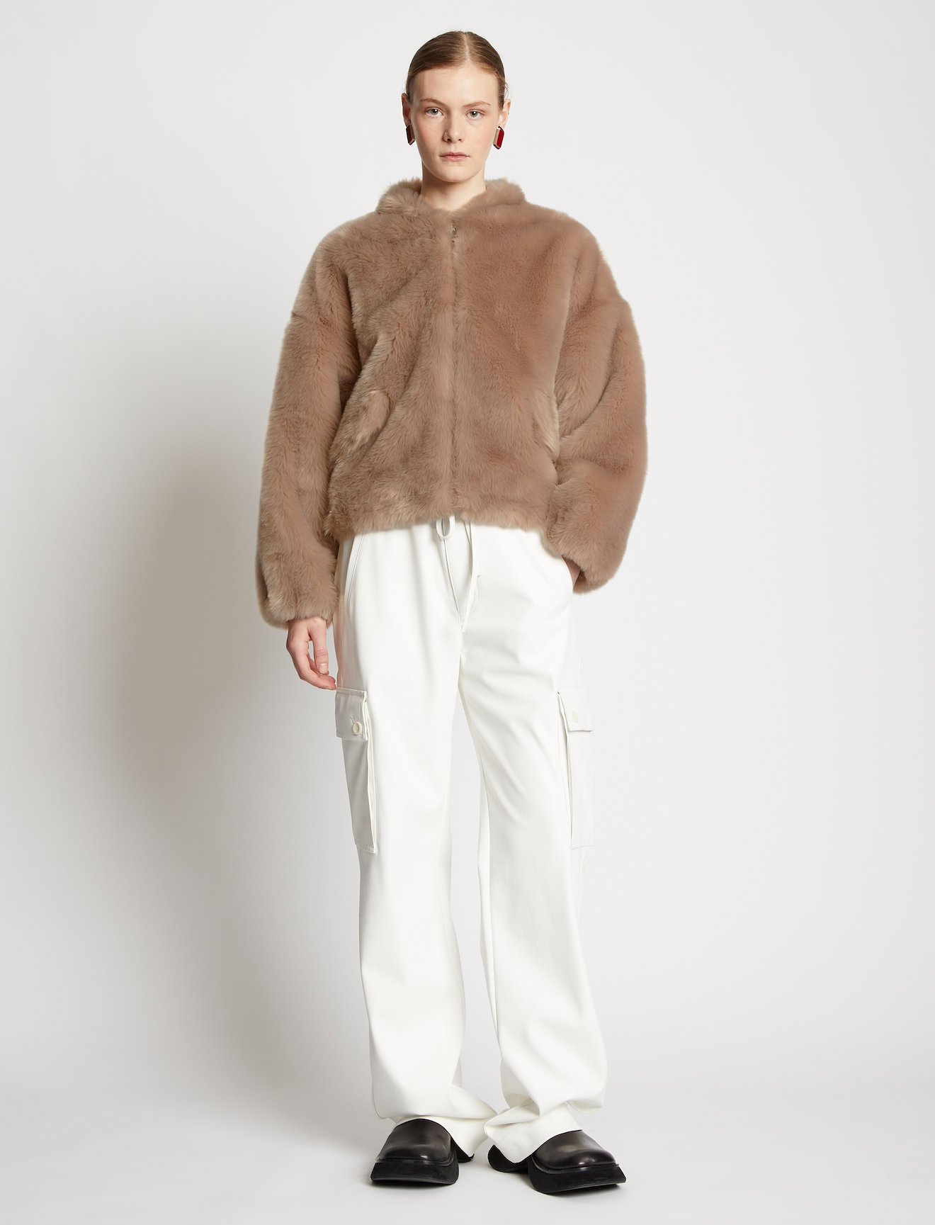 Faux Fur Cropped Jacket #1