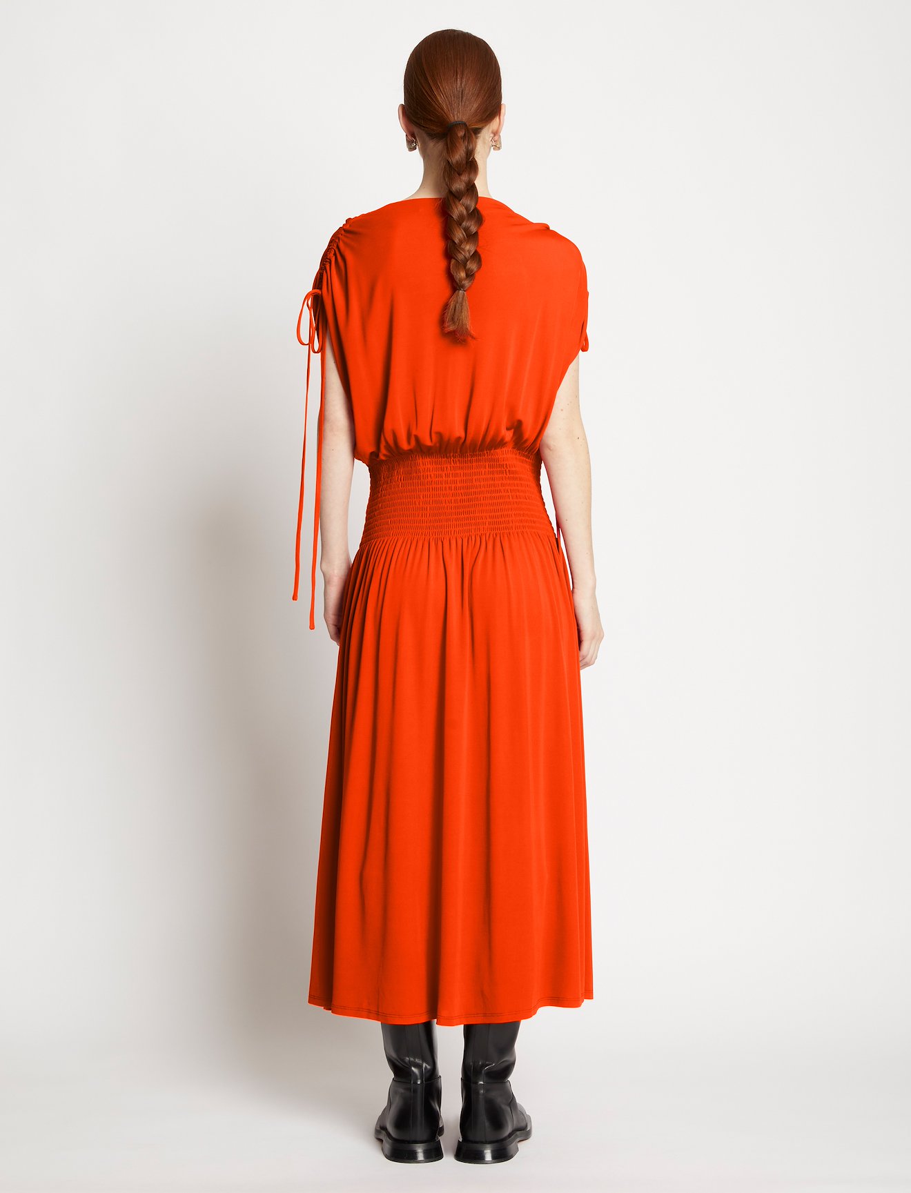 Matte Crepe Smocked Dress #2