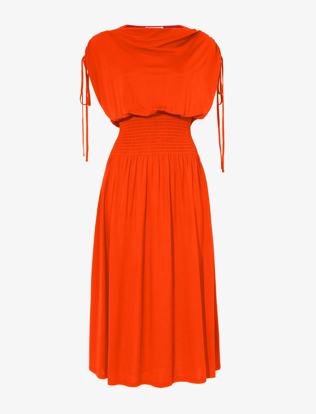 Matte Crepe Smocked Dress #4