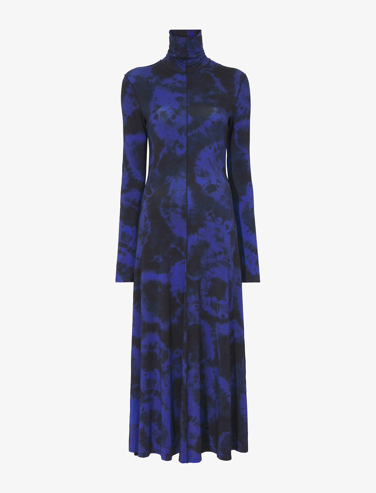 Marble Jersey Turtleneck Dress #4