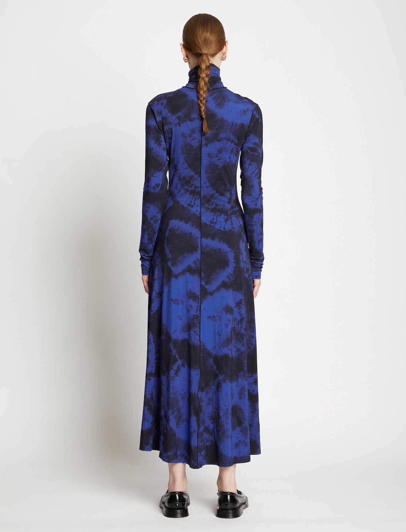 Marble Jersey Turtleneck Dress #2