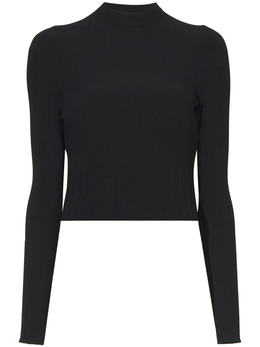 

Proenza Schouler White Label top tejido con aberturas - Negro