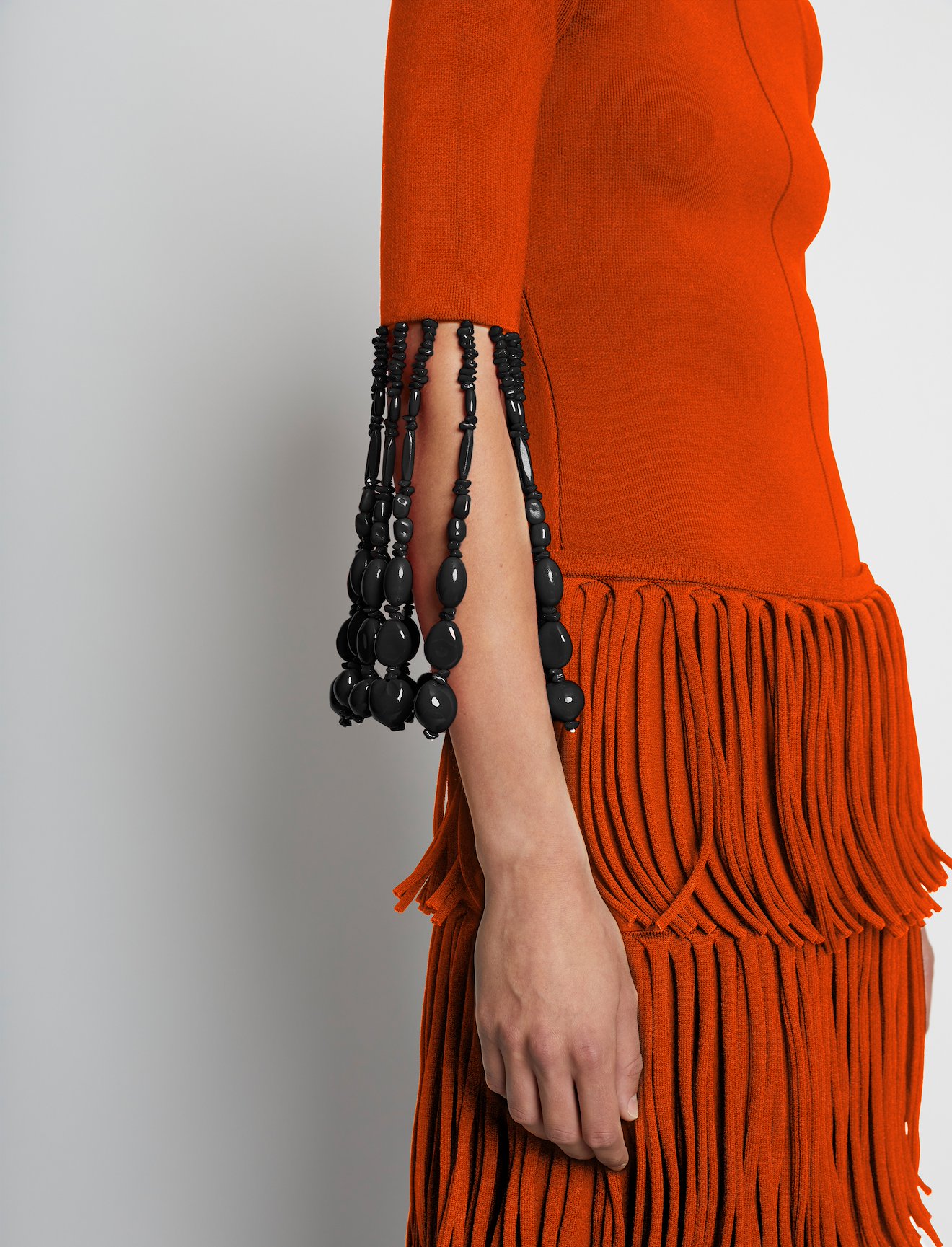 Compact Viscose Knit Beaded Top #4