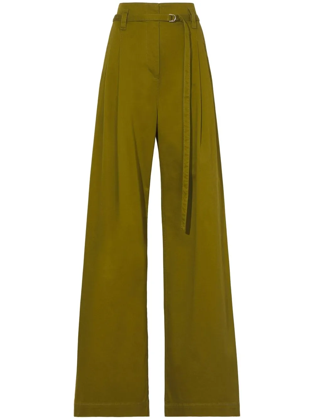 

Proenza Schouler White Label pantalones anchos con tiro alto - Verde