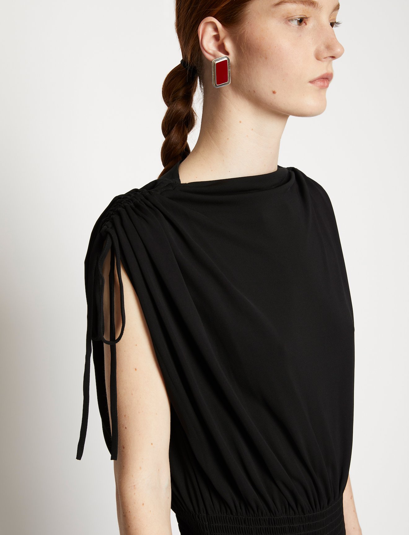 Matte Crepe Smocked Dress #3