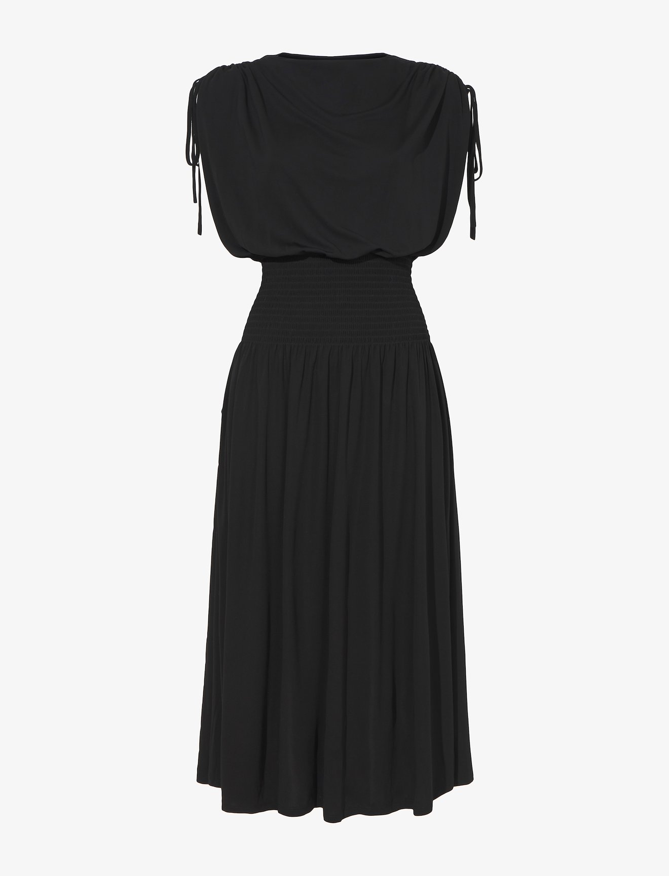 Matte Crepe Smocked Dress #4