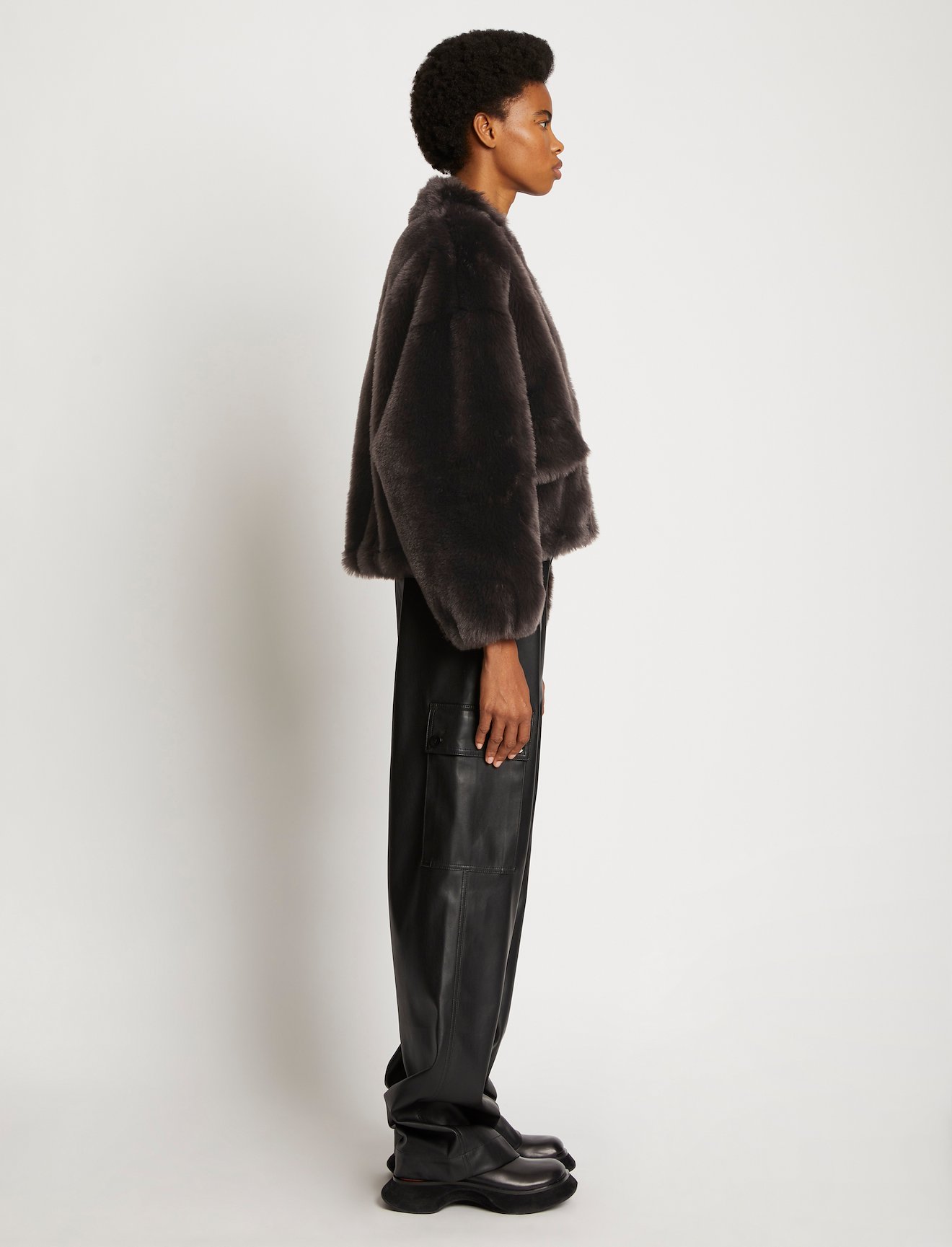 Faux Fur Cropped Jacket #2