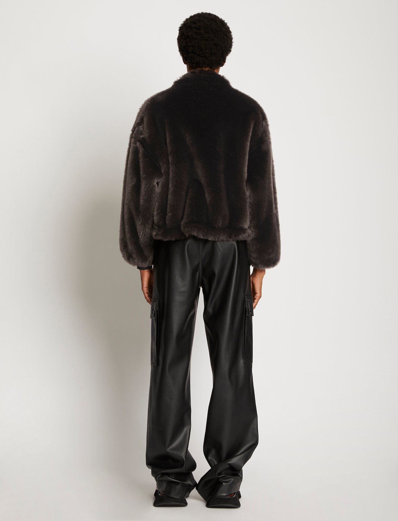 Faux Fur Cropped Jacket #3