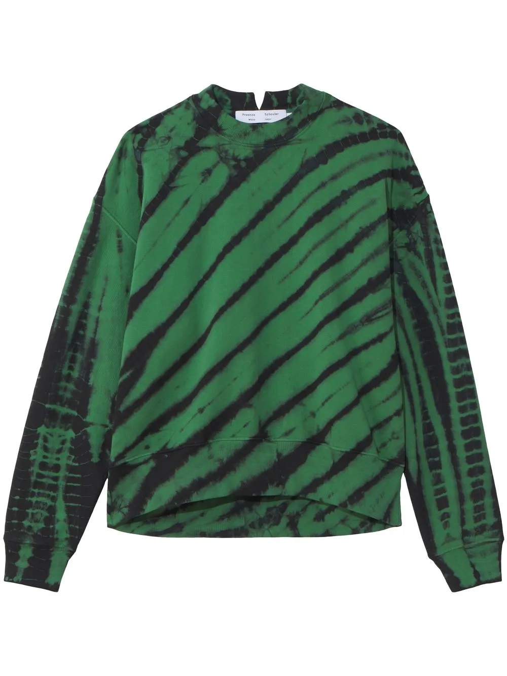 

Proenza Schouler White Label Tie Dye Sweatshirt - KELLY GREEN/BLACK