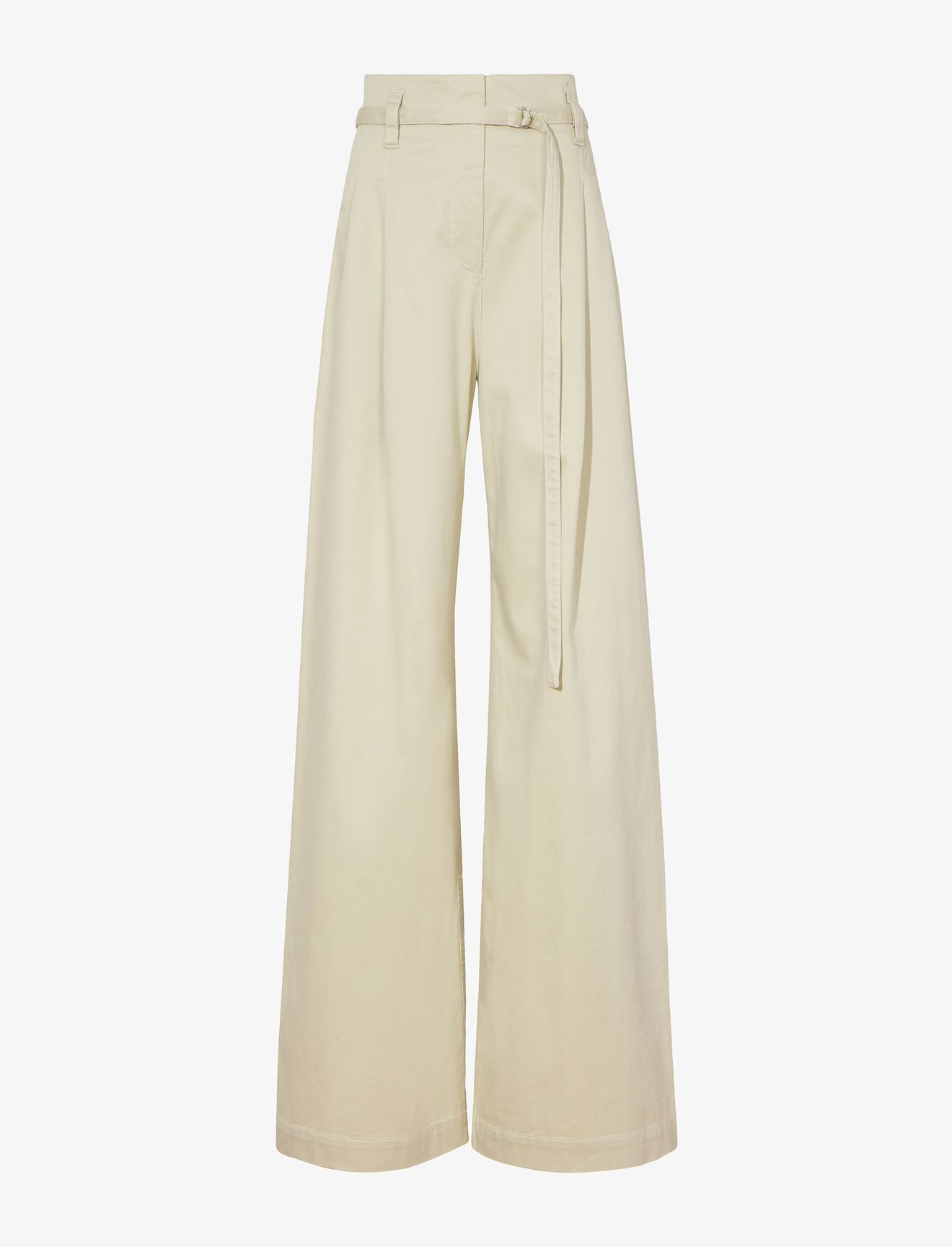 Cotton Twill Wide Leg Pants in white | Proenza Schouler