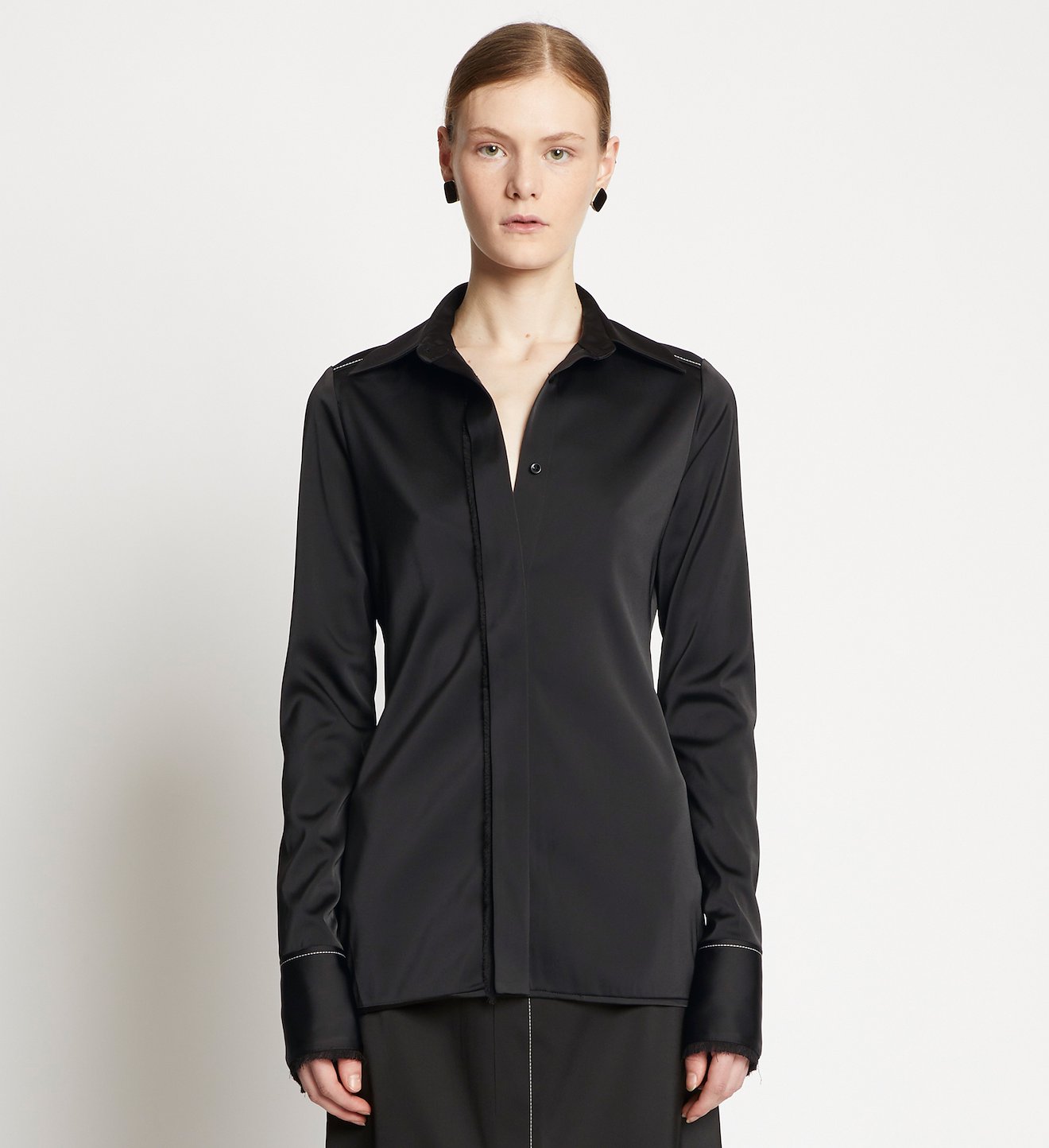 Stretch Satin Shirt