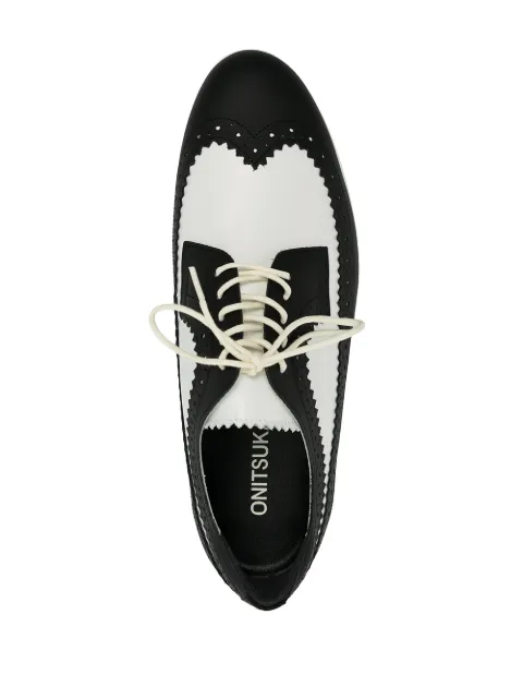 colour block brogues