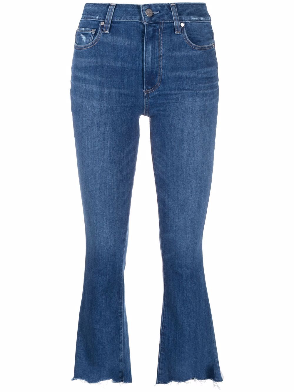 

PAIGE flared cropped jeans - Blue