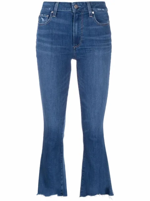 PAIGE flared cropped jeans 