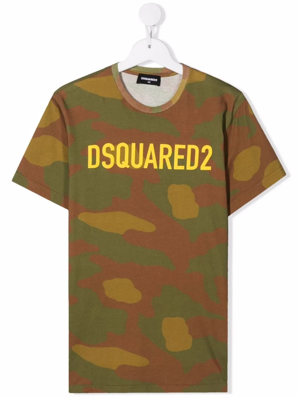 

Dsquared2 Kids TEEN camouflage logo-print T-shirt - Green