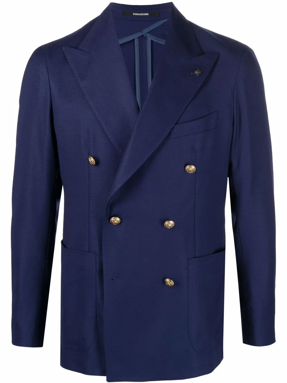 

Tagliatore blazer ajustado con doble botonadura - Azul