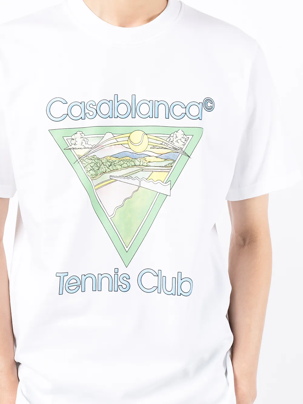 фото Casablanca футболка с принтом tennis club