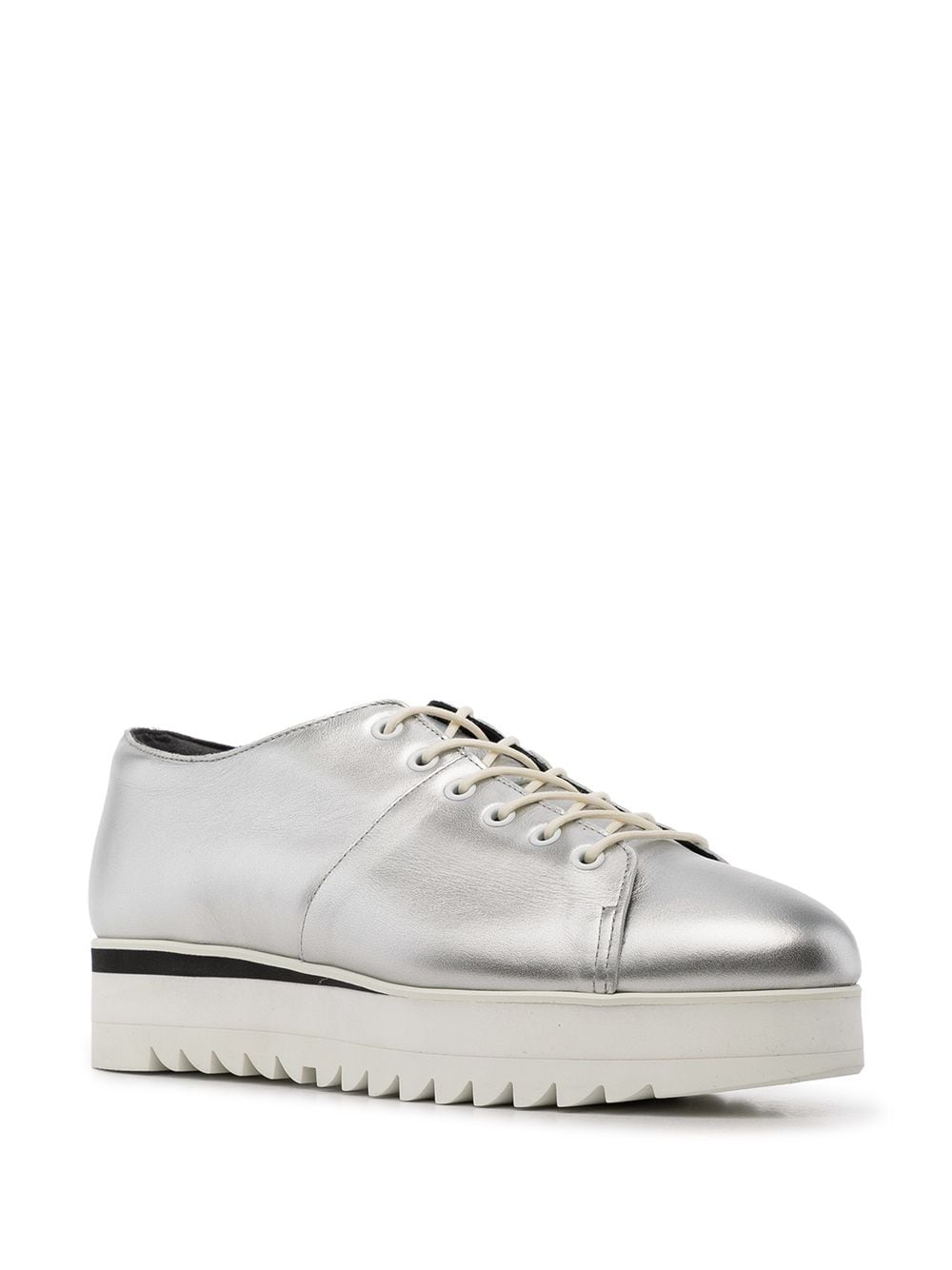 Image 2 of Onitsuka Tiger metallic leather lace-up shoes