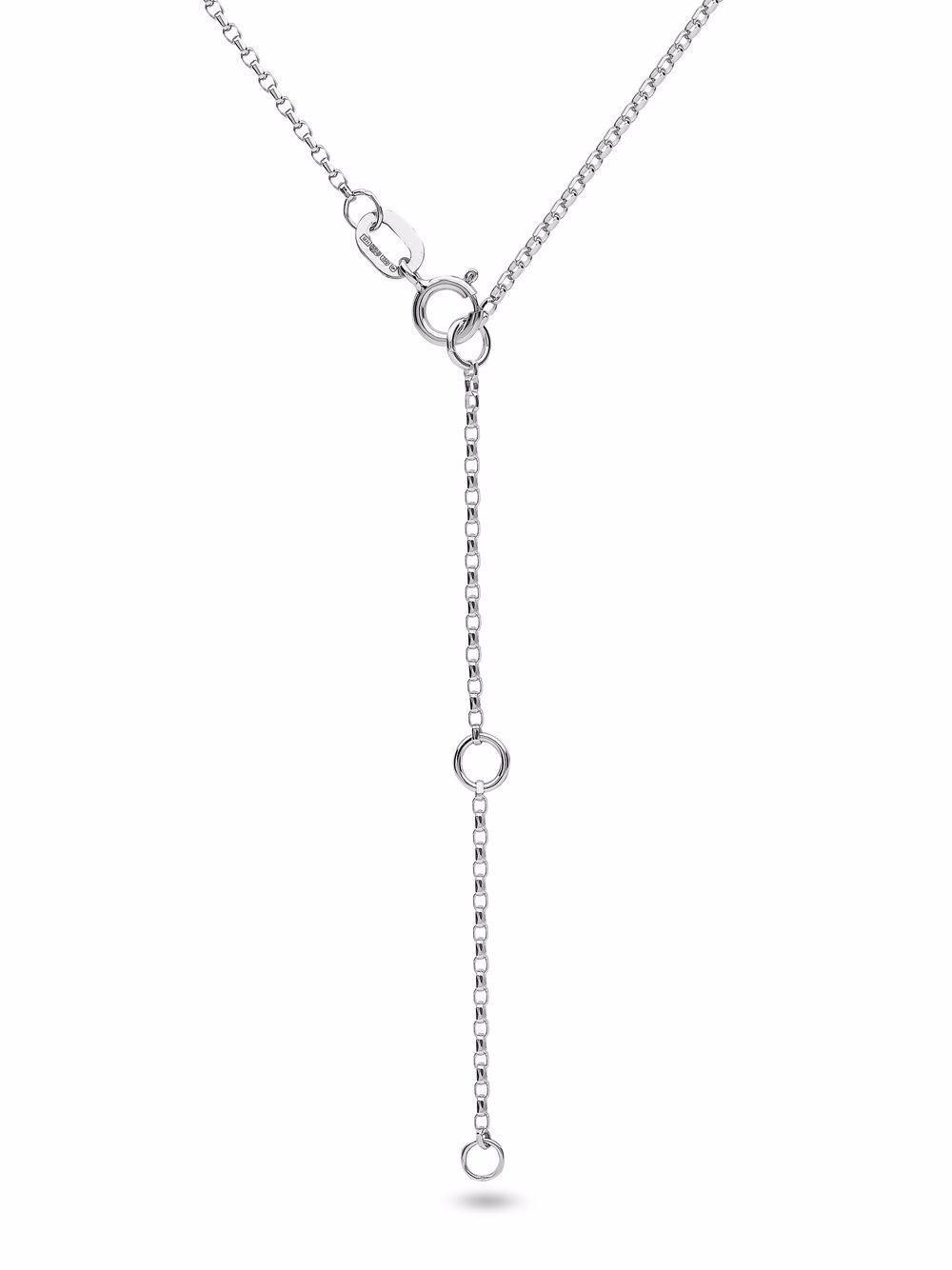 фото Yoko london 18kt white gold sleek akoya pearl diamond pendant necklace