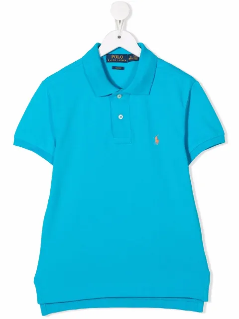 Ralph Lauren Kids قميص بولو مطرز بشعار الماركة