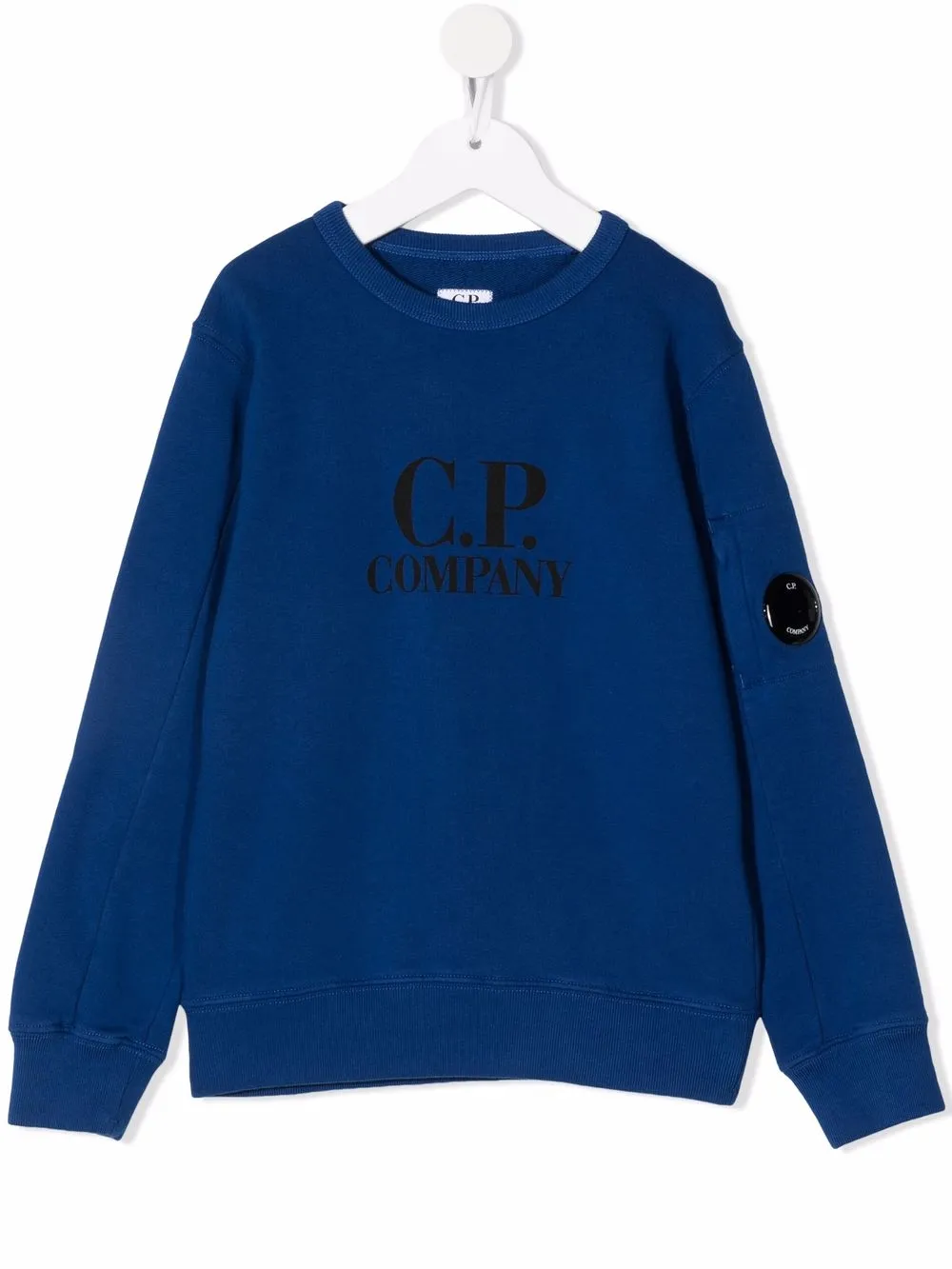 

C.P. Company Kids sudadera con logo estampado - Azul