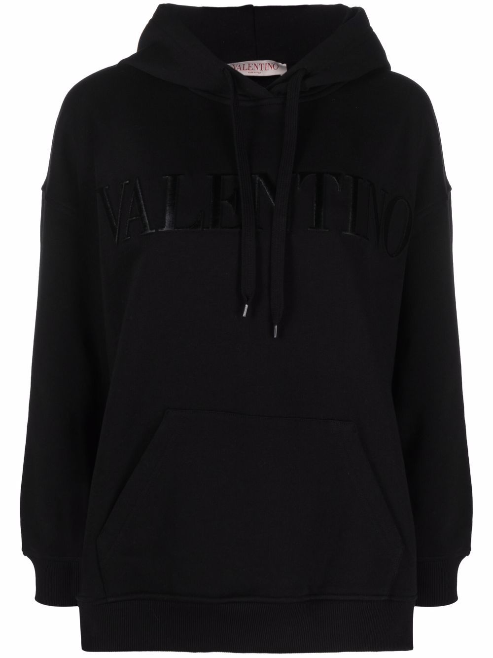 фото Valentino logo-embossed oversized hoodie