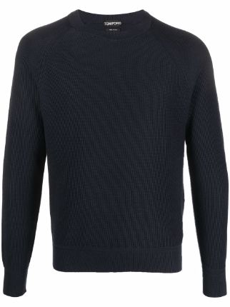 TOM FORD Crewneck cotton-silk Jumper - Farfetch