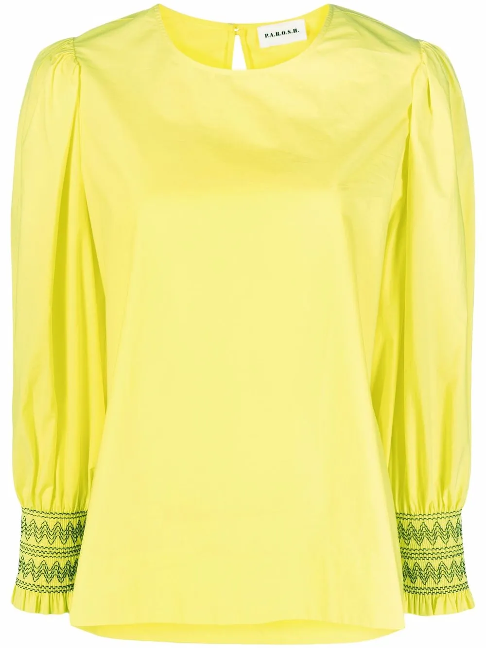 

P.A.R.O.S.H. blusa con mangas farol - Amarillo