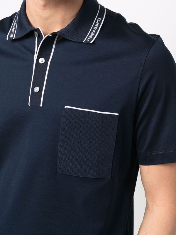 button collar polo shirt