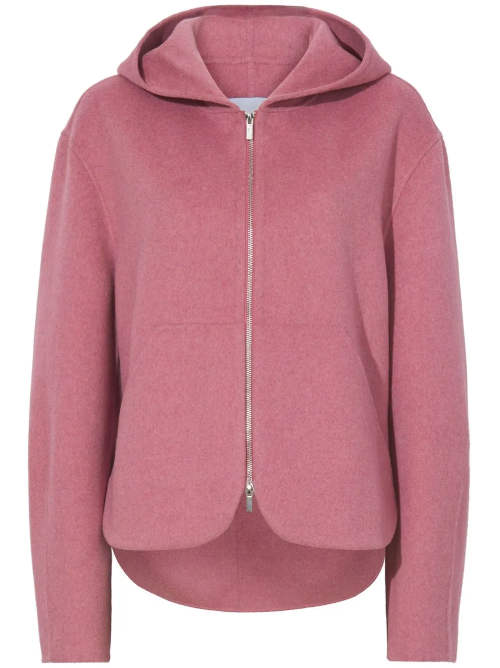 

Proenza Schouler White Label felted-finish zipped hoodie - DUSTY PINK MELANGE