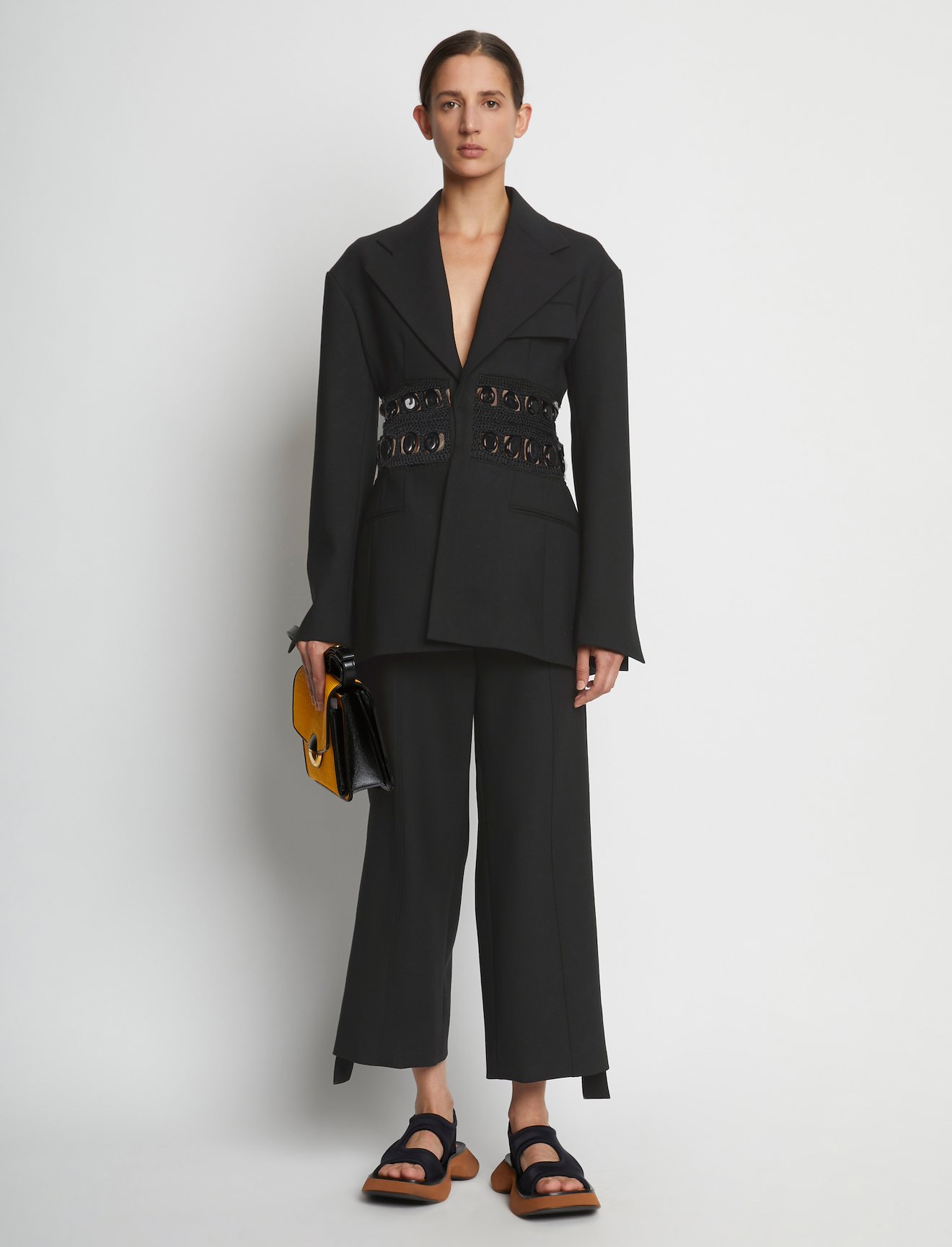 Stretch Suiting Embroidered Blazer #1